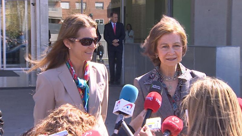 La reina sobre el accidente de Froilán: "Con los niños siempre pasa eso"