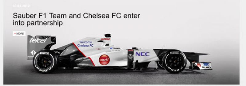 El Chelsea se sube a la Fórmula 1 y será patrocinador del equipo Sauber