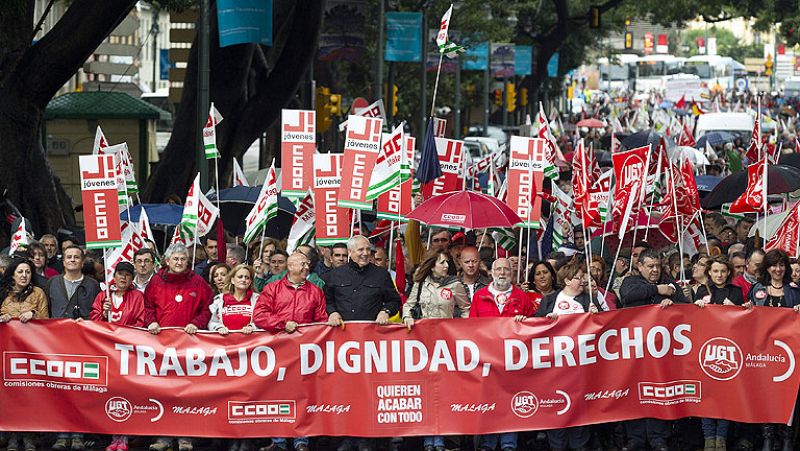 Las manifestaciones del Día del Trabajo se vuelcan contra la reforma laboral de Rajoy