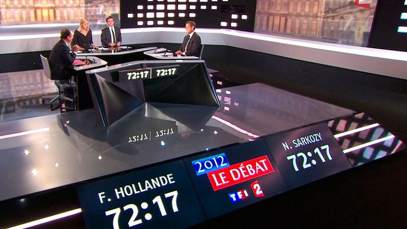 España protagonista en el debate televisado entre Sarkozy y Hollande