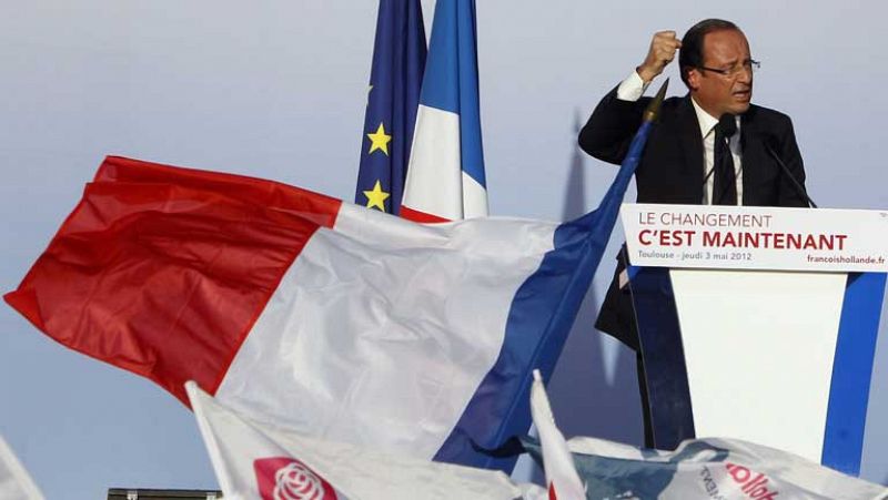 La ventaja de Hollande frente a Sarkozy se reduce a cinco puntos en el cierre de campaña
