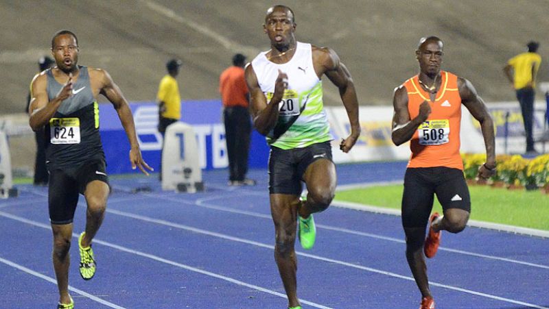 Bolt logra el mejor tiempo de la temporada en los 100 metros