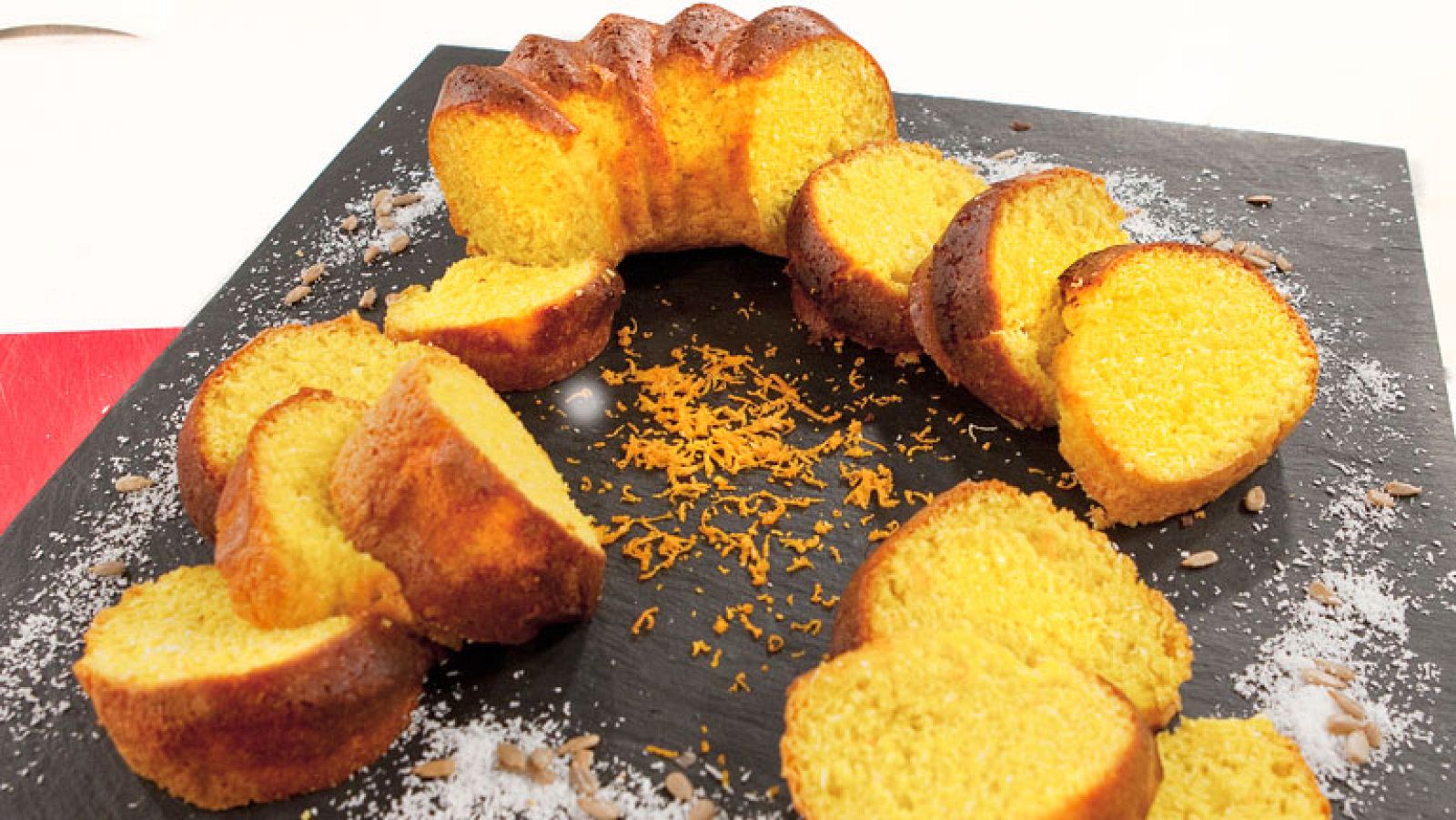 Bizcocho de coco y vainilla