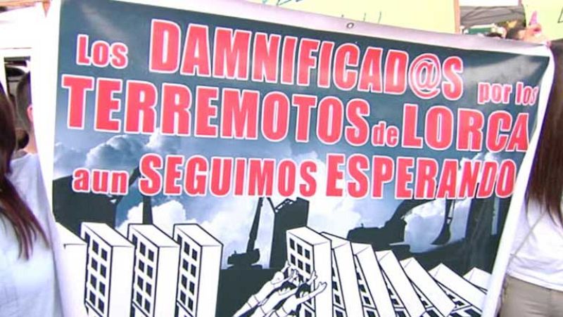 Lorca lucha por olvidar el terremoto un año después y aún espera las ayudas públicas