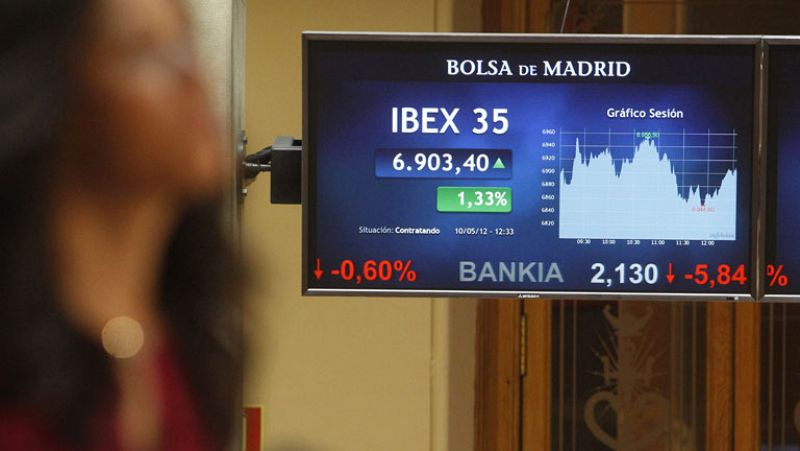 Bankia modera las pérdidas y el Ibex-35 se anota la mayor subida del año