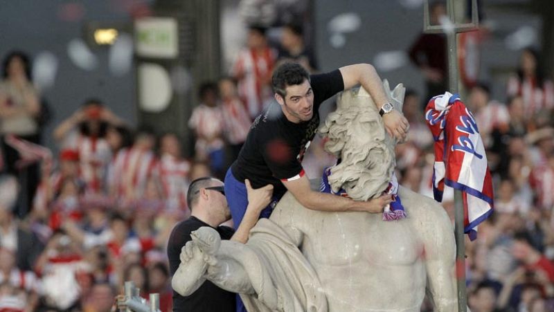 El Atlético de Madrid "corona" a Neptuno con el título de la Liga Europa