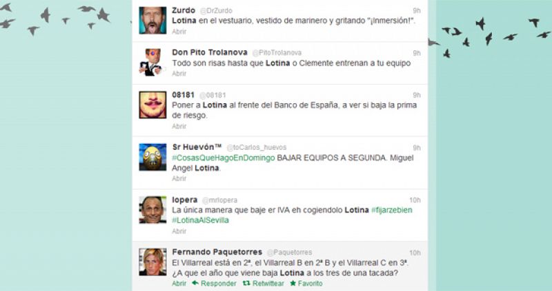 El descenso del Villarreal convierte a Lotina en trending topic