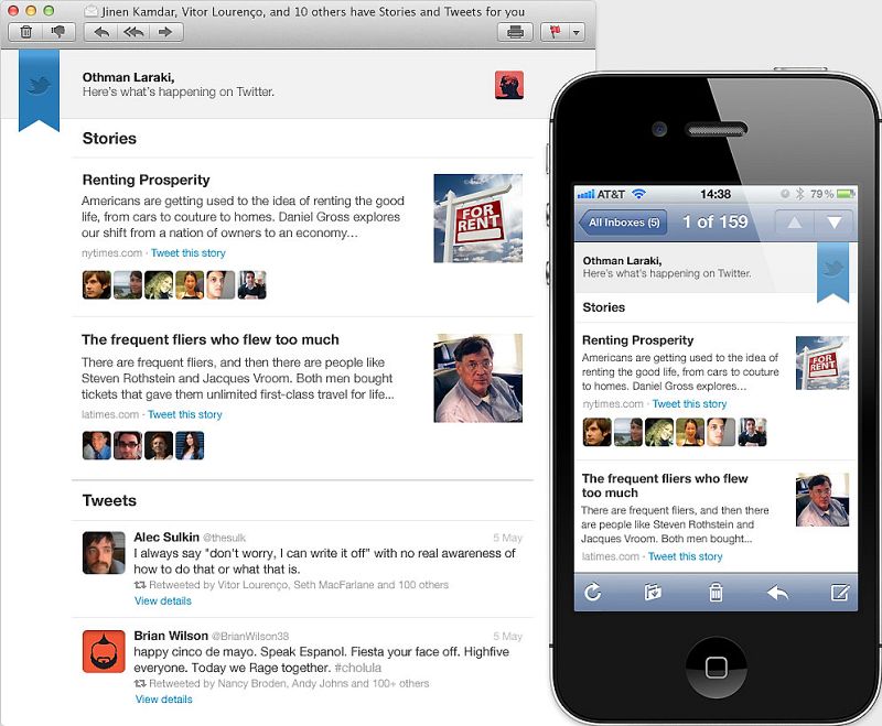 Lo mejor de Twitter, en tu cuenta de correo