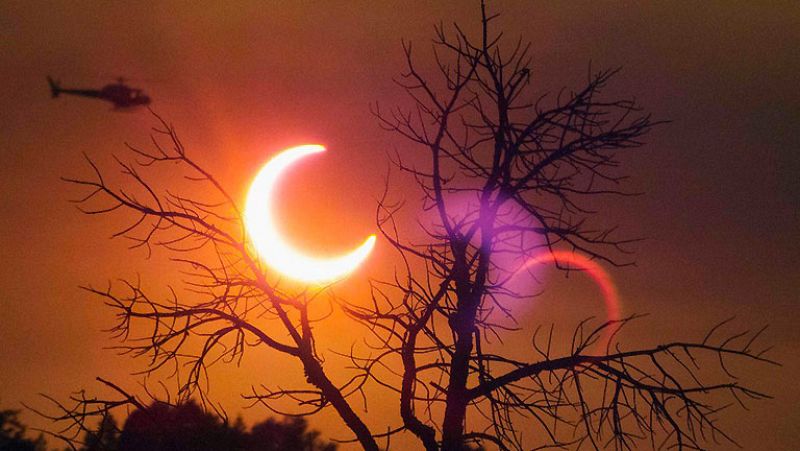 Un eclipse parcial de Sol recorre 7.000 kilómetros a través del océano Pacífico