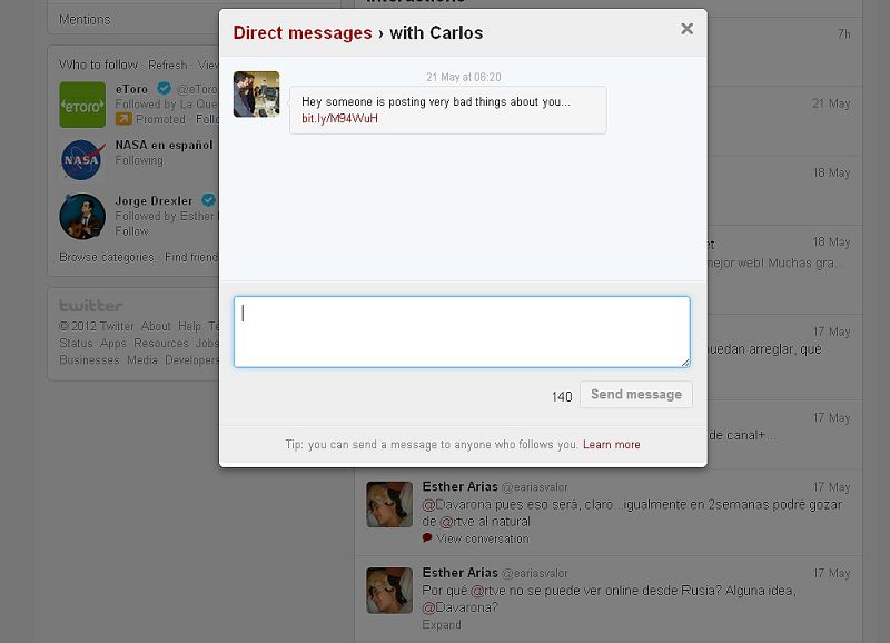 Cómo evitar el virus que 'habla mal de ti' en Twitter