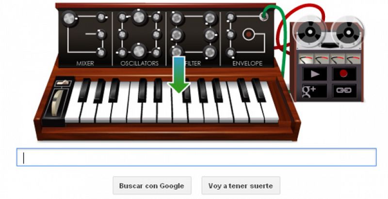 Google 'da la nota' con el sintetizador de Robert Moog