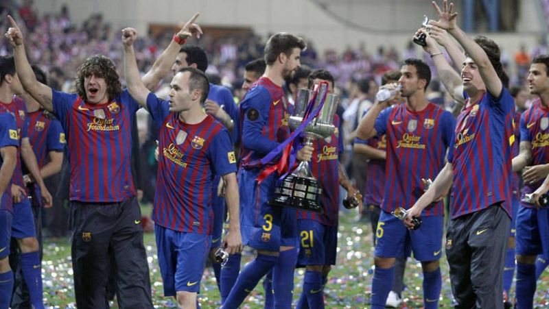 Un soberbio Barcelona despide a Guardiola con el título de Copa ante el Athletic (0-3)