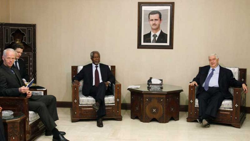 Annan pide a Asad "pasos efectivos" al llegar a Damasco tras la masacre de Al Houla
