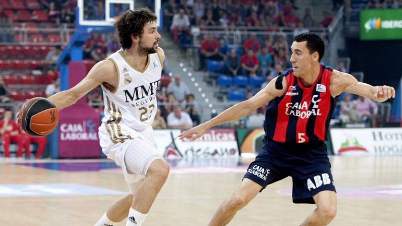 Caja Laboral domina la eliminatoria al derrotar al Real Madrid, 82-79