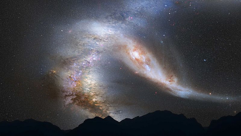 La Vía Láctea colisionará con la galaxia Andrómeda en 4.000 millones de años