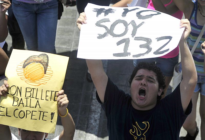 Manifestaciones multitudinarias en México contra Peña Nieto, favorito en las presidenciales