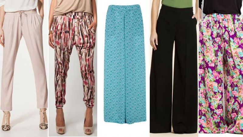 Los pantalones anchos están de moda