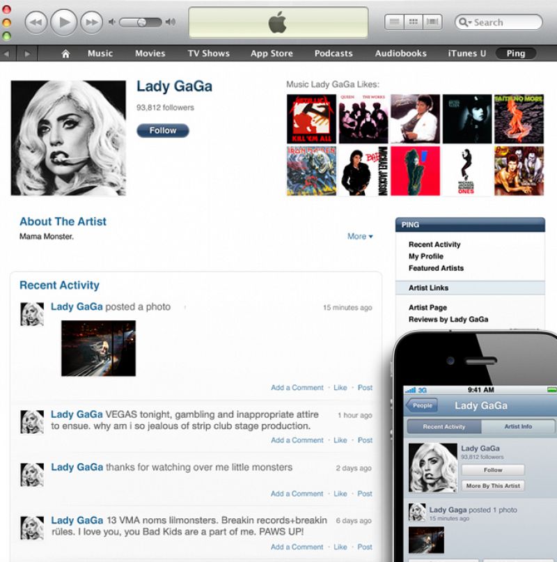 Apple cierra Ping, su experimento musical en redes sociales