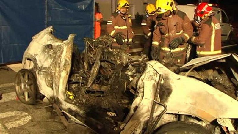 Cuatro muertos en un accidente de tráfico en Vilobí d'Onyar (Girona)