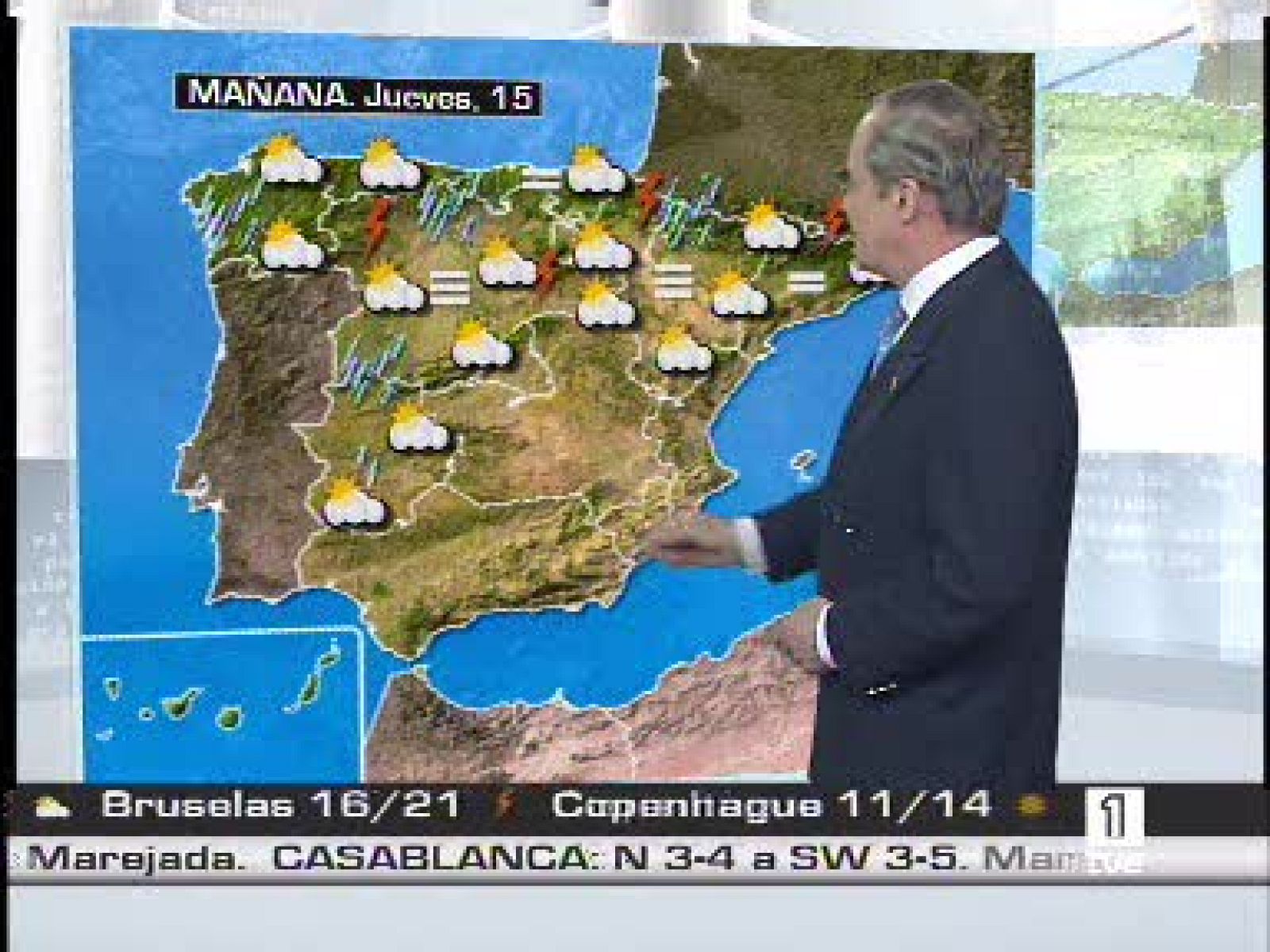 Tormentas en la zona norte y en Extremadura
