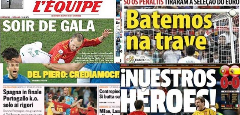 España y Portugal deslumbran a la prensa por el juego y por los penaltis