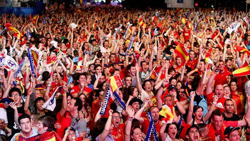 La victoria de España en la Eurocopa, una alegría que levantaría el ánimo del país