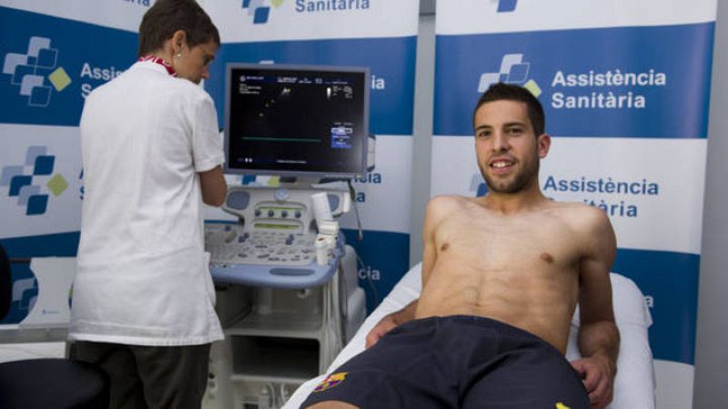 Jordi Alba supera el reconocimiento médico como nuevo jugador del FC Barcelona