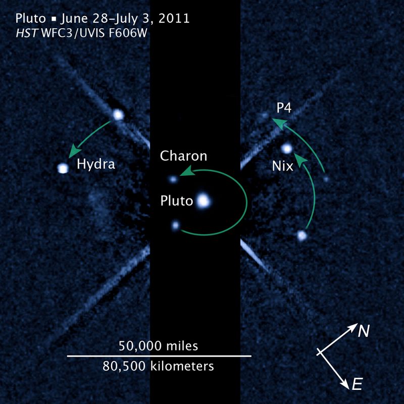 El Hubble encuentra la quinta luna de Plutón
