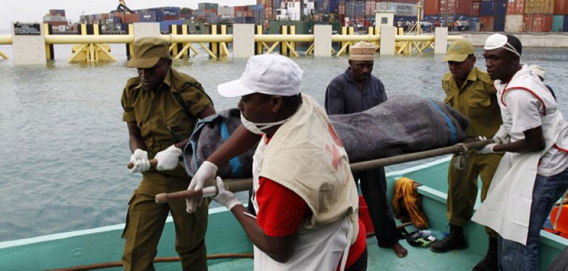 Ascienden a 62 los cadáveres encontrados en el naufragio en Tanzania