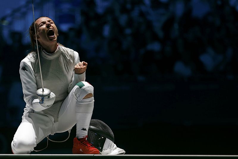 Valentina Vezzali, bronce en esgrima, no revalida su triple corona