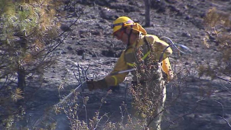 Estabilizado el incendio del Alto Tajo y la UME abandona labores de extinción