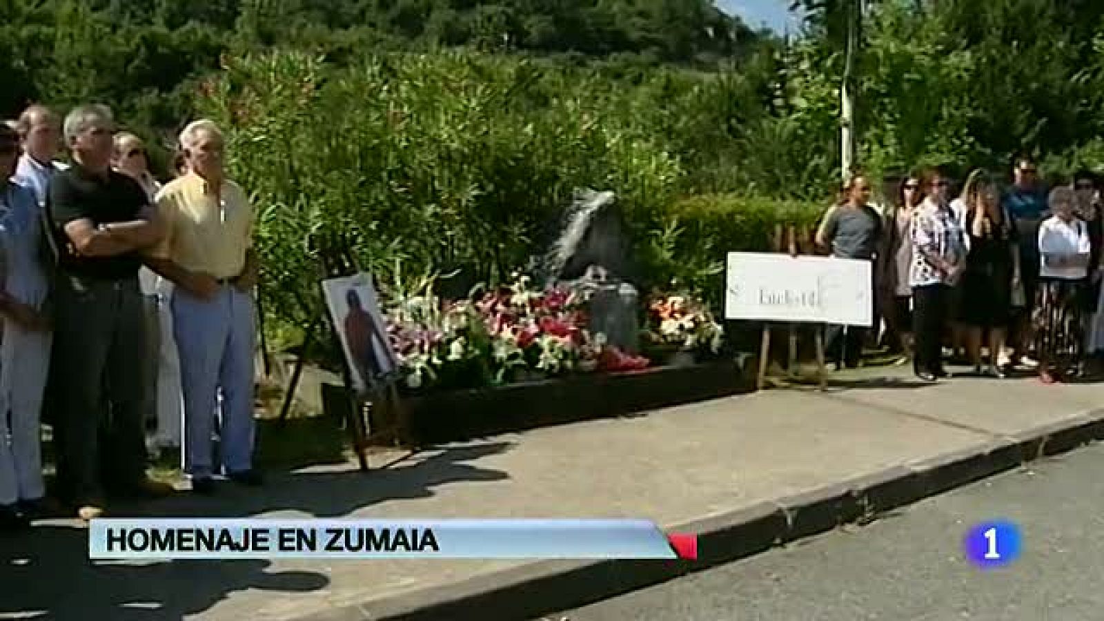 El presidente de la patronal guipuzcoana asesinado por ETA hace 12 años, homenajeado en Zumaia