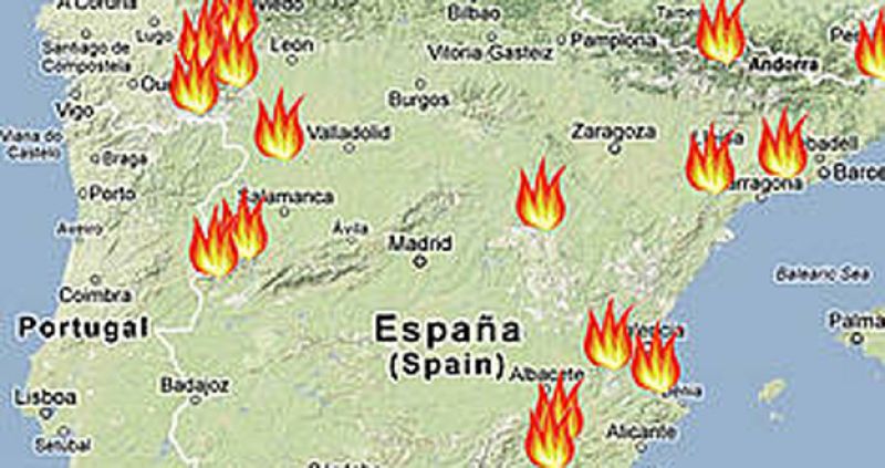 El 65% de los grandes incendios en España de este año afectan a espacios protegidos