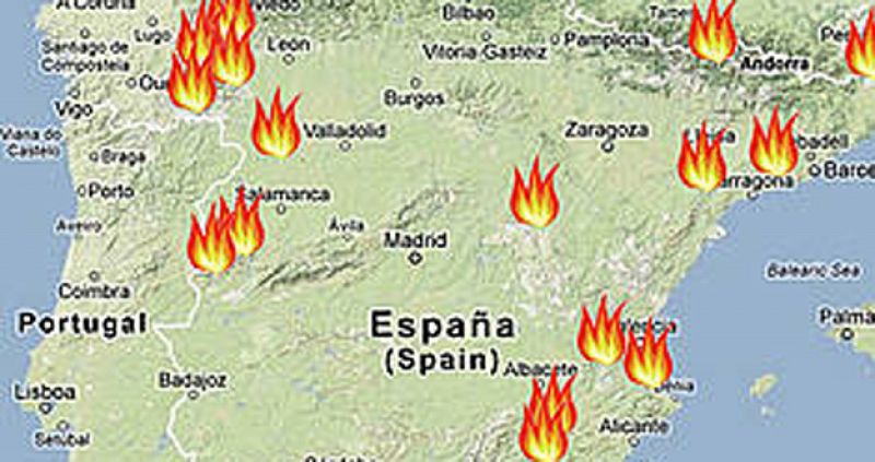 El 65% de los grandes incendios en España de este año afectan a espacios protegidos
