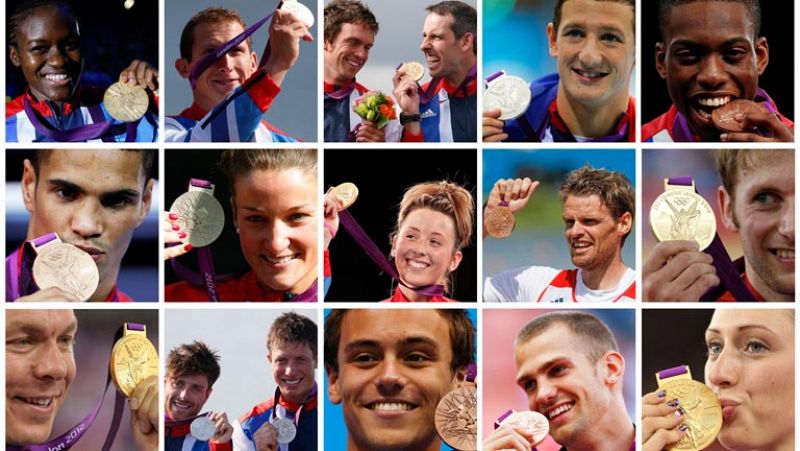 Gran Bretaña consigue un gran botín en Londres 2012: 65 medallas; 26 kg de oro, plata y bronce