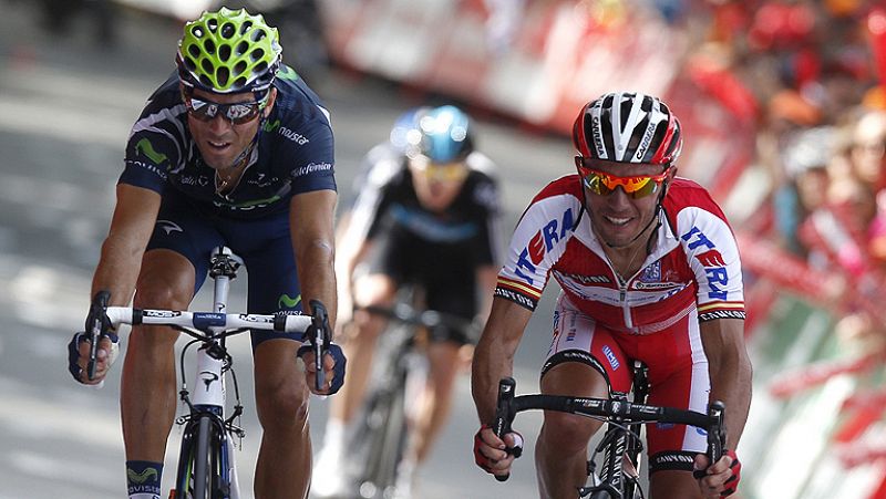 Alejandro Valverde se impone en el primer final en alto de la Vuelta a España