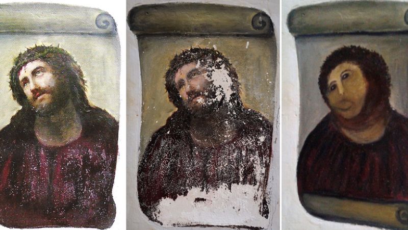 Recogida de firmas en Internet para que se mantenga la nueva versión del Ecce Homo