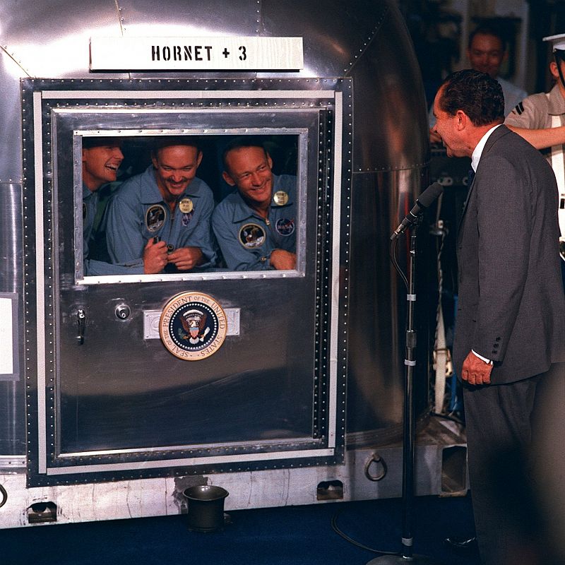 El discurso que Nixon debía leer en caso de fallo en la misión del Apolo 11