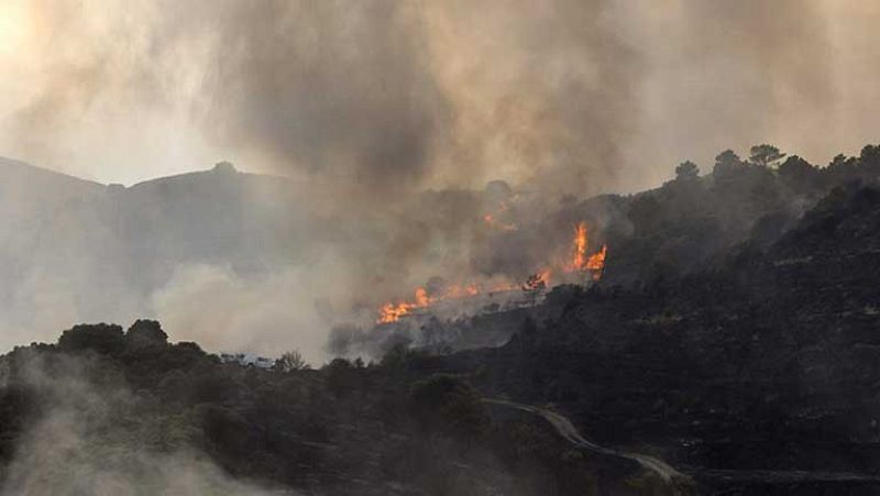 Controlado el incendio de Robledo de Chavela, en la sierra oeste de Madrid