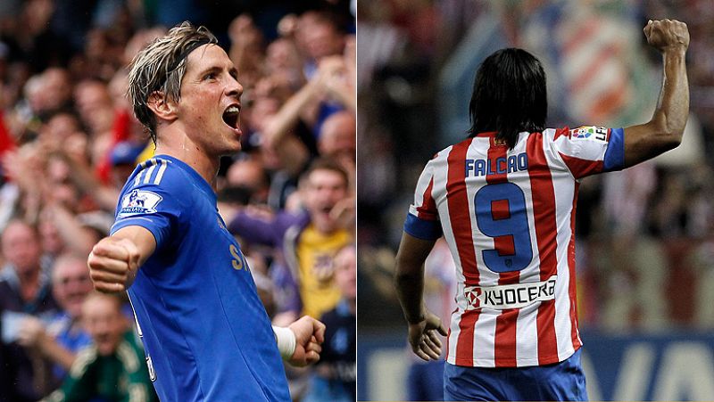 Torres frente a Falcao, duelo de 'nueves' con sabor rojiblanco por la Supercopa de Europa