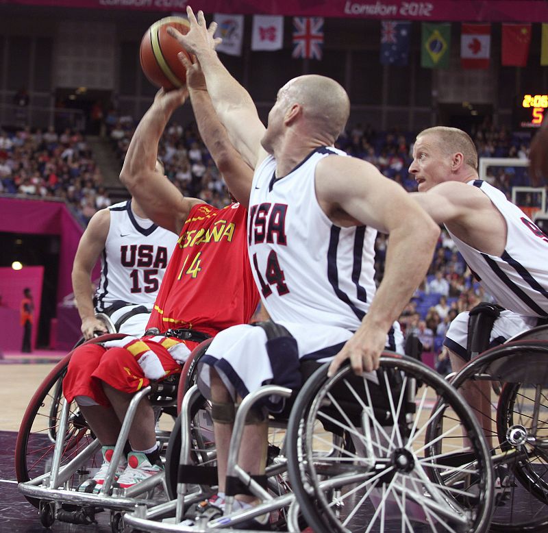 España roza la victoria contra Estados Unidos en baloncesto paralímpico