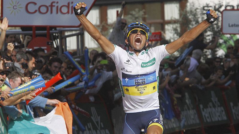 Alberto Contador consigue un liderato histórico de la Vuelta con un ataque lejano