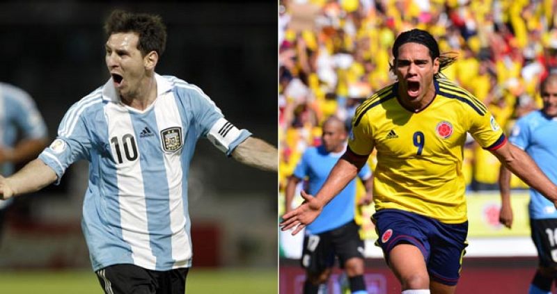 Messi y Falcao también golean con Argentina y Colombia en sus compromisos para Brasil 2014