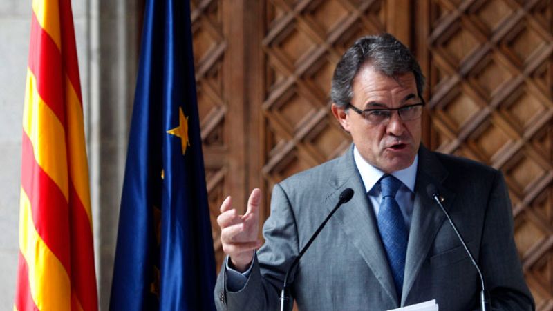 Mas se compromete a dotar de estructuras de Estado a Cataluña tras el "éxito" de la Diada