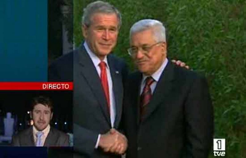 Bush vuelve a mostrarse dispuesto a lograr un Estado palestino en su reunión con Abbás