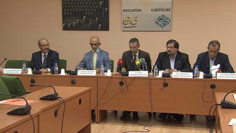 La enseñanza concertada se declara al borde la quiebra por los "recortes" públicos