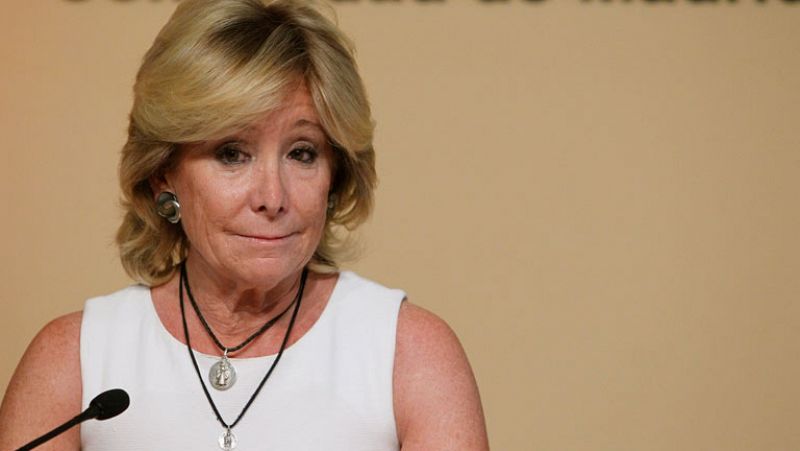 Esperanza Aguirre anuncia su dimisión como presidenta de Madrid y diputada regional