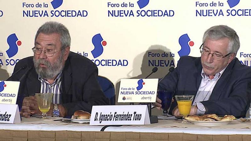 UGT y CC.OO. avisan a Rajoy de que no serán "cómplices" de "medidas equivocadas"