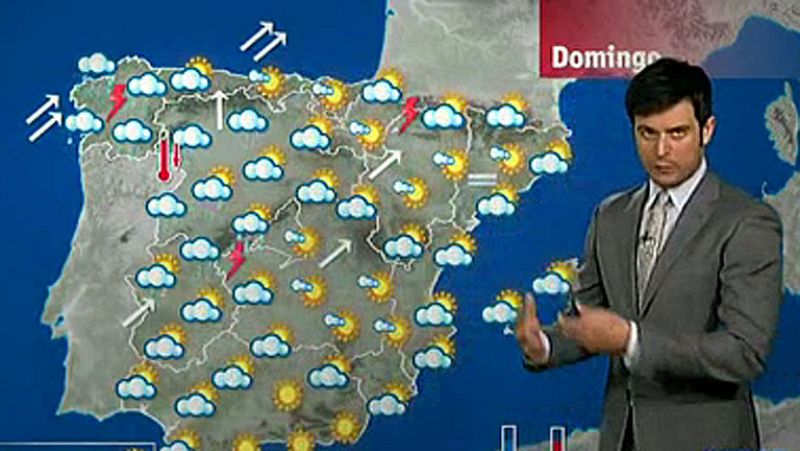 Las lluvias y rachas de viento dejarán este domingo en alerta a 25 provincias