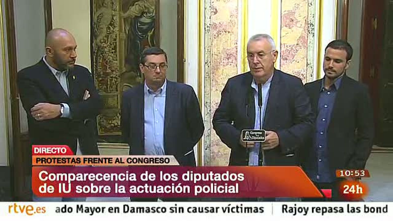 IU pide que se investigue si policías de paisano "provocaron" las cargas del 25S - Informativo 24h | Ver